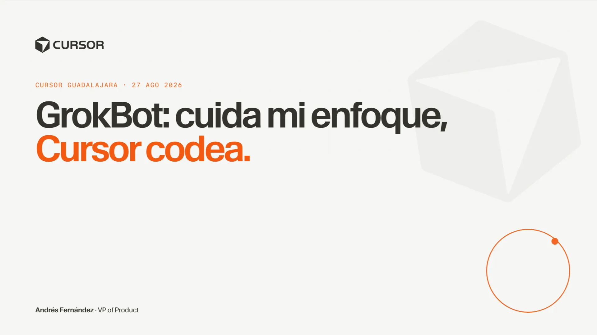 GrokBot: cuida mi enfoque, Cursor codea